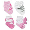 Baby Essentials 4-Pack Socks - English Edition