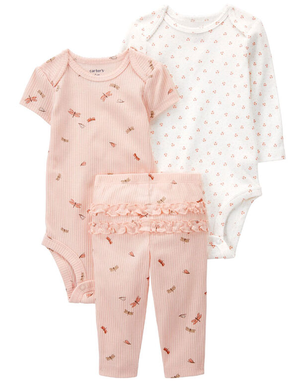 Carter's Three Piece Butterfly Little Character Set Pink 