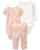 Carter's Three Piece Butterfly Little Character Set Pink
