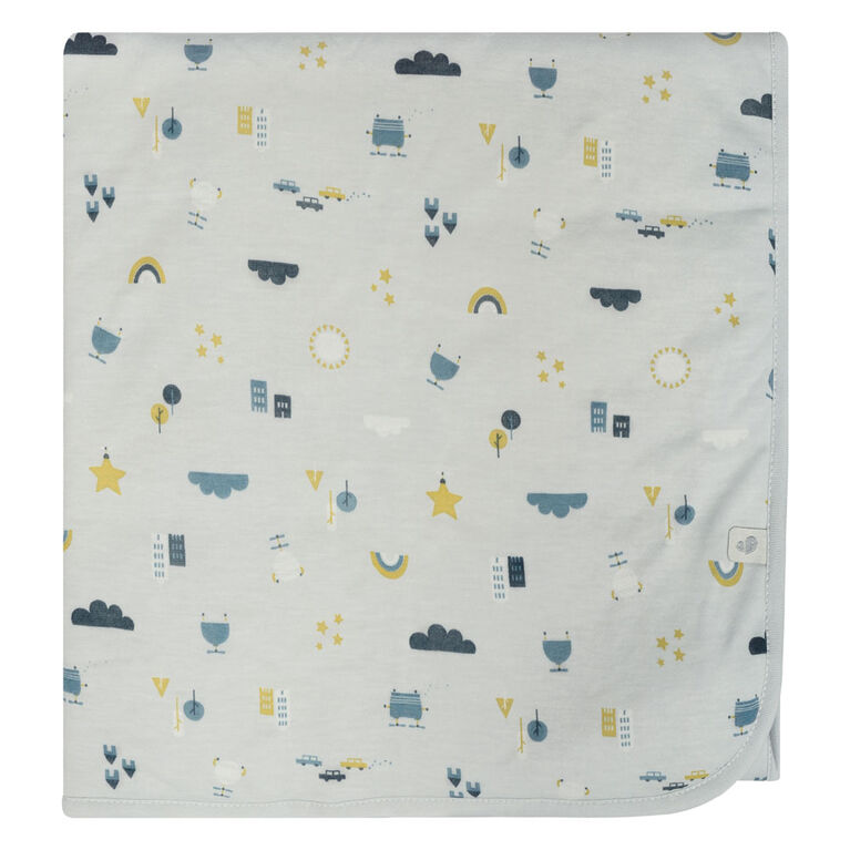 Perlimpinpin Bamboo City Print Blanket