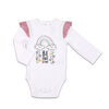 The Peanutshell Baby Girl Layette Mix & Match Be Awesome Ruffle Shoulder Bodysuit - 0-3 Months