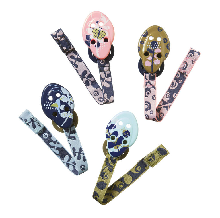 Tommee Tippee Closer to Nature Pacifier Holders 4Pack, 0+ Months