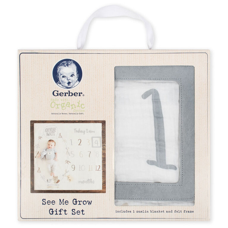 Gerber Organic Milestone Blanket Adventure Awaits