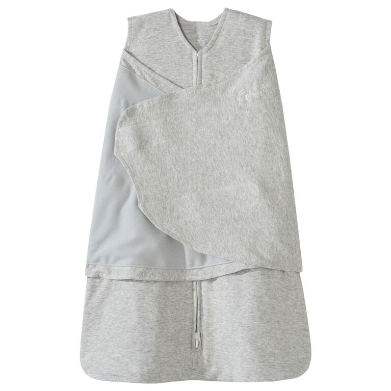 Couverture à Emmailloter HALO SleepSack - Coton - Heather Gray Petit 3-6 Mois