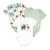 Baby Mode 3 Pack Bodysuit: Green Safari 3-6M