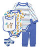 Baby Mode garçons 5 Pièce Layette Set- forêt bleue 0-3m