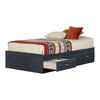 South Shore, Mates Bed with 3 Drawers - Blueberry