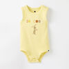 tiny tank bodysuit, 3-6m - lemon