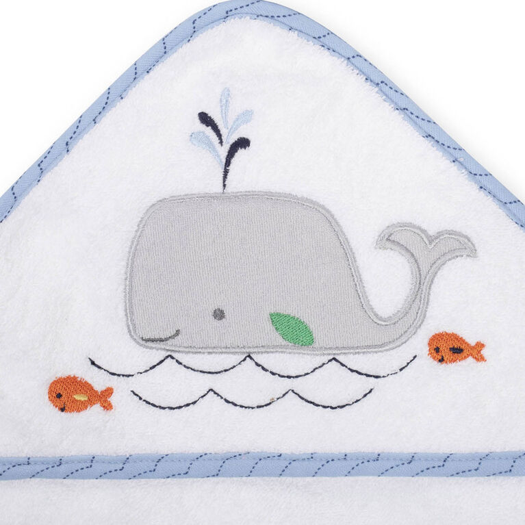 Koala Baby 2-Pack Hooded Towel, Blue Whale