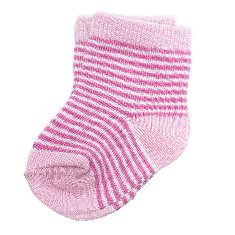 Tendertyme  6 Pack Socks:Pink Floral