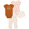 Petit Lem Baby 4 Piece Set Mix&Match Knit Rust