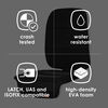 Diono Seat Guard Complete, Full Size Car Seat Protector For Under Child Car Seat, Crash Tested, Raised Edges, Thick Padding & Non Slip Backing For Durable Protection, Black