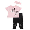 PL Baby Feline Fabulous Day Care Set w/Headband Coral 6M