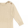 Just Born - Sweater Knit Long Leg Romper - Tan 3-6M
