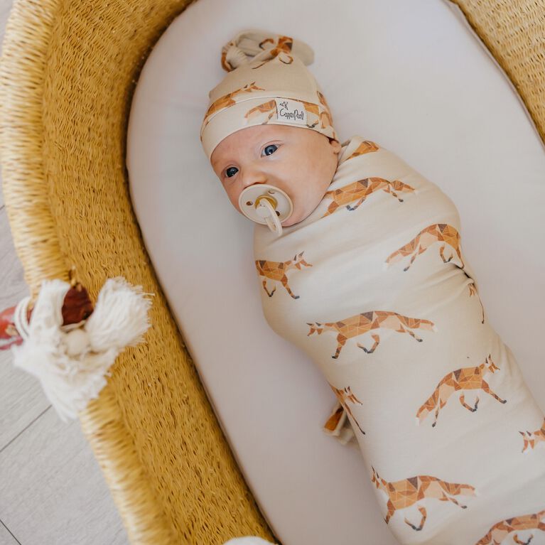 Copper Pearl - Swift Top Knot Hat 0-4 Months