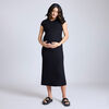 Motherhood Raglan Midi Dress-Black-L