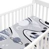 Percale Dream Crib Sheet Space Blues