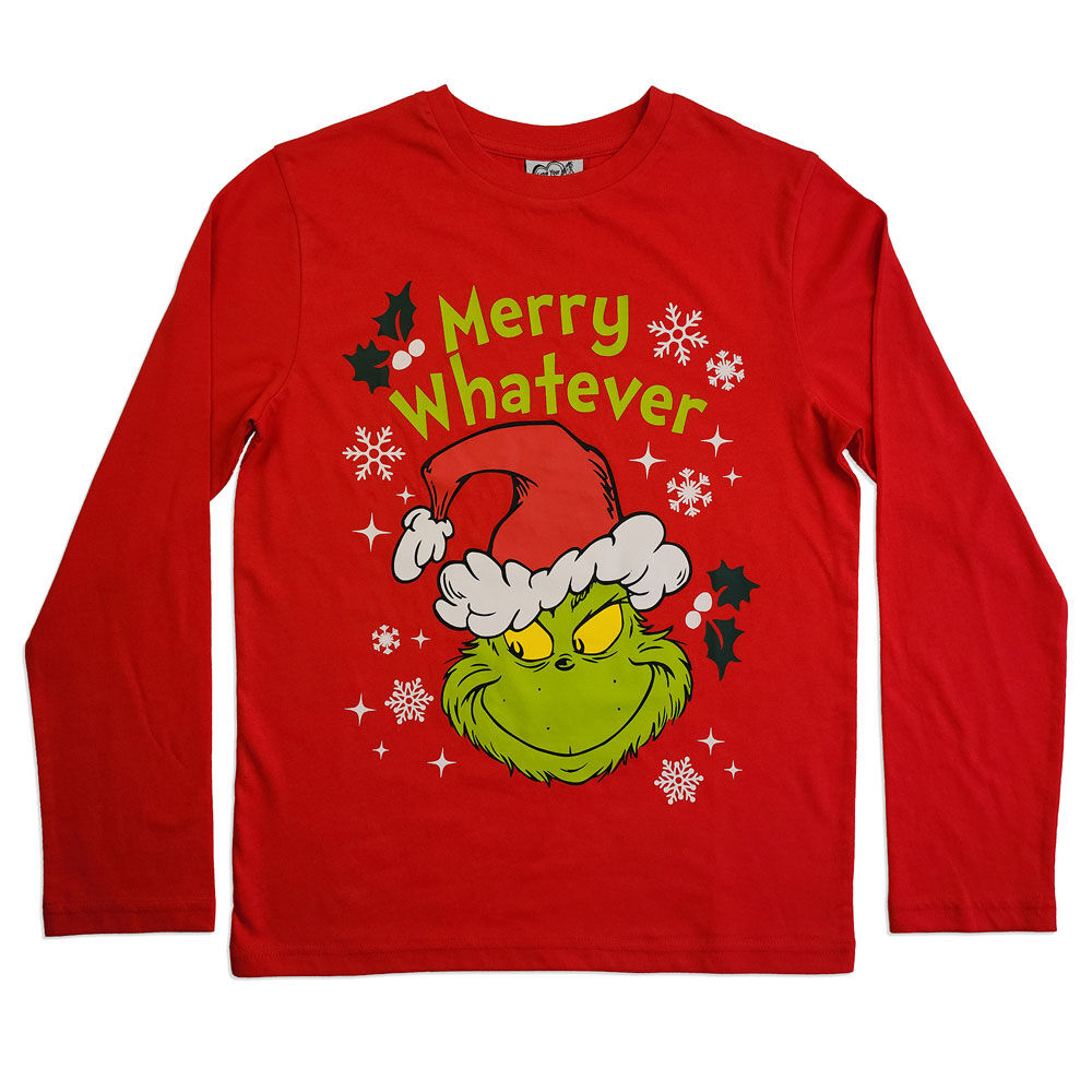 Kids Grinch Short Sleeve Tee Red 10 12
