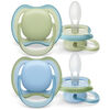 Avent Ultra Air Pacifier 0-6m green/ blue 4pk