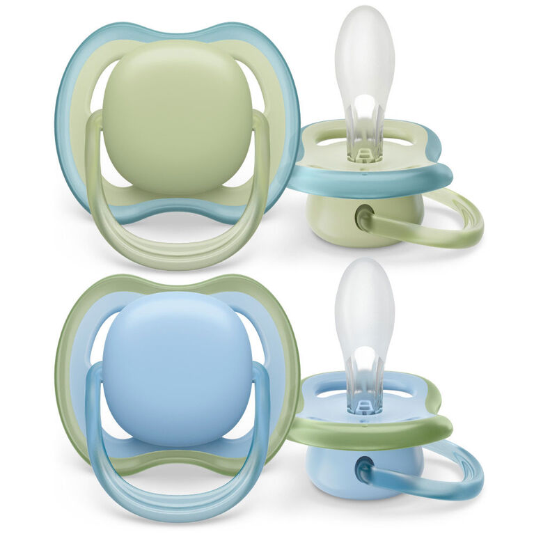 Avent Ultra Air Pacifier 0-6m green/ blue 4pk