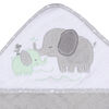 Koala Baby - Grey Elephant Woven Hooded Towel - 2 Pack