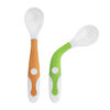 Kushies Silibend Bendable Feeding Spoons - Carrot/Citrus