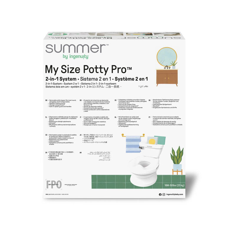 Pot My Size Potty Pro d'Ingenuity - Blanc