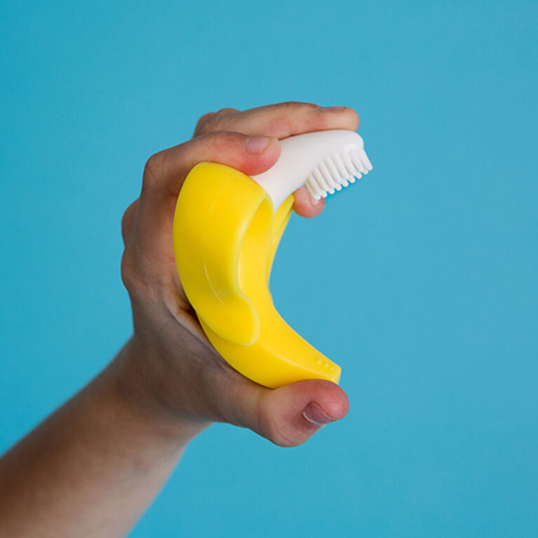 Baby Banana Brosse  à dents de dentition pour les bébés.