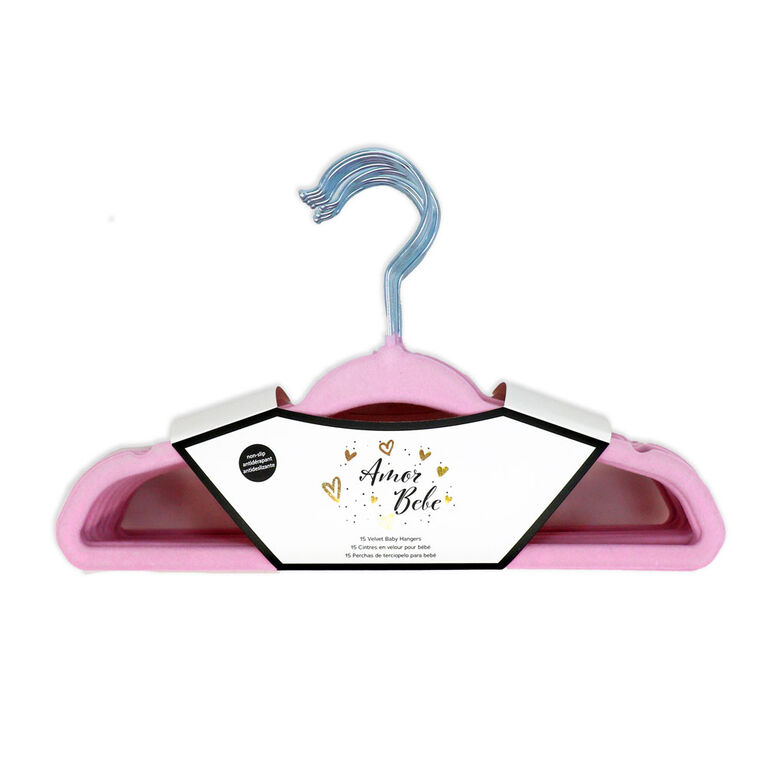 Amor Bebe Light Pink Hanger- Set of 15