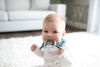 Muslin Bandana Bibs with Teether Blue 2 Pack
