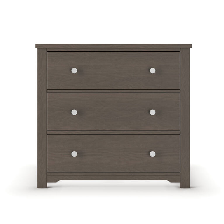 Forever Eclectic par Child Craft Wilmington Commode à 3 tiroirs avec kit de dressing, gris pimpant