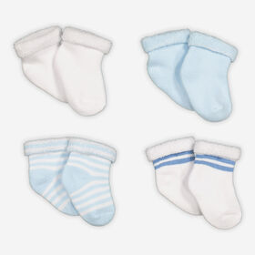 Rococo 4 Pack Socks Blue 0/6M