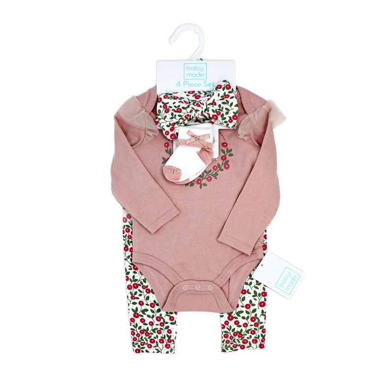 Baby Mode 4 Piece Tutu Legging Set : So Little So Loved 0-3M
