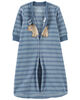 Carter's Two Way Zip Fleece Wearable Blanket Blue 0-3M