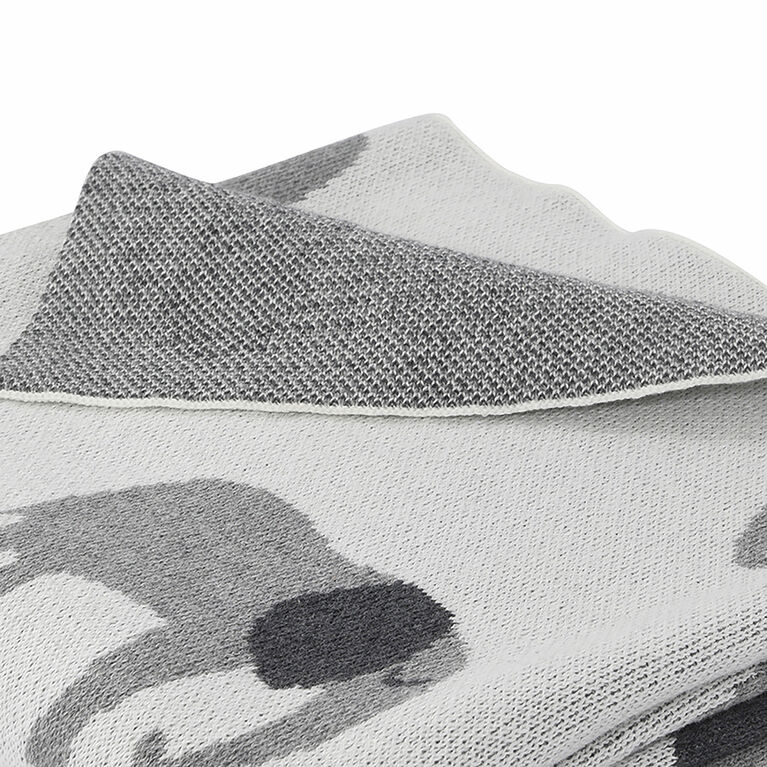 Baby's First by Nemcor Cotton Knit Baby Blanket, Elephant