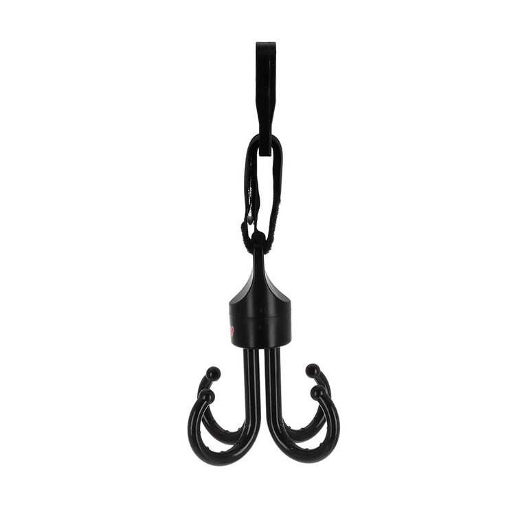 Nuby Deluxe Car Seat & Stroller Hooks, 2 Pack - Black