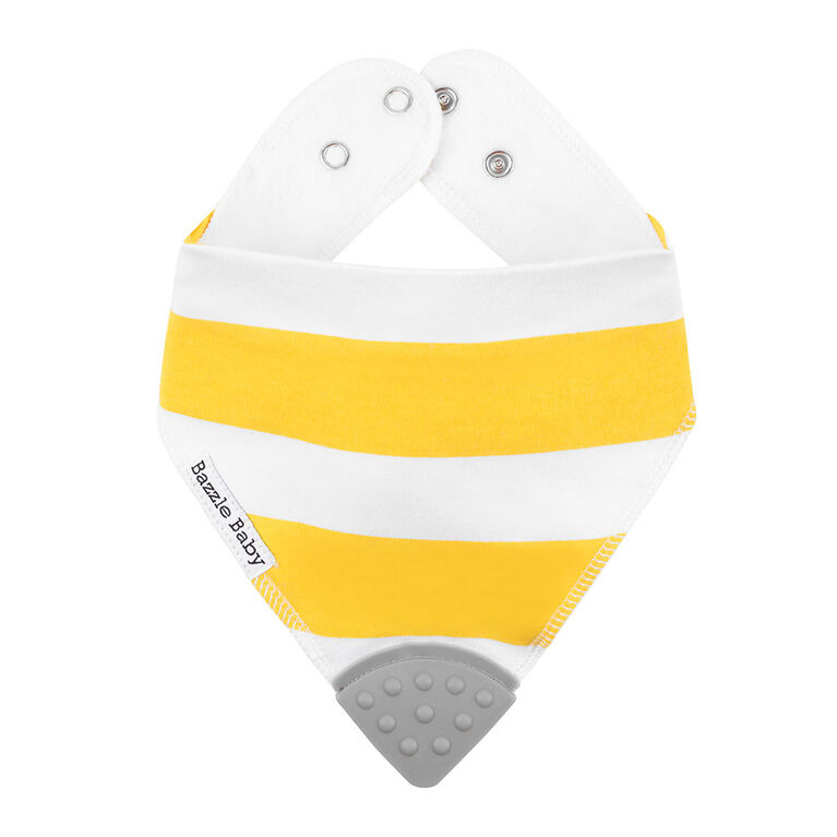 Bazzle Baby Banda Bib Teether 2pk - Triangle/Stripe