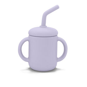 Silisippy Cup+ Straw - Lilac