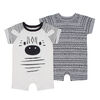 PL Baby Safari Dual Pack Rompers Off White 3M
