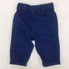 Coyote and Co. Indigo Blue Pull on Cotton Twill Pant - size 0-3 months