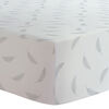 Kushies Crib Sheet Flannel Grey Feathers