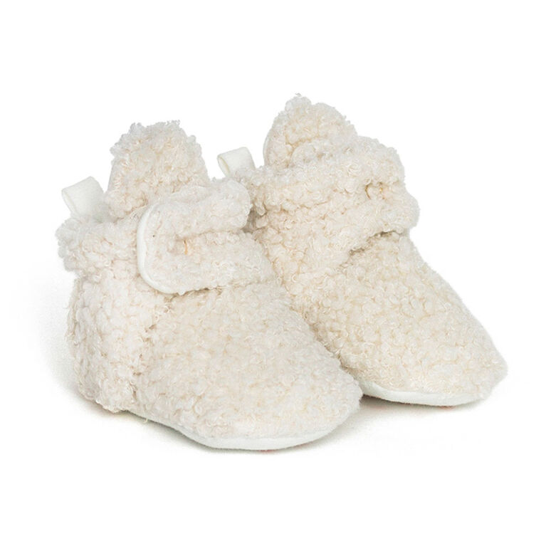 Robeez - Snap Booties - Sherpa Ivory - 6-12 months