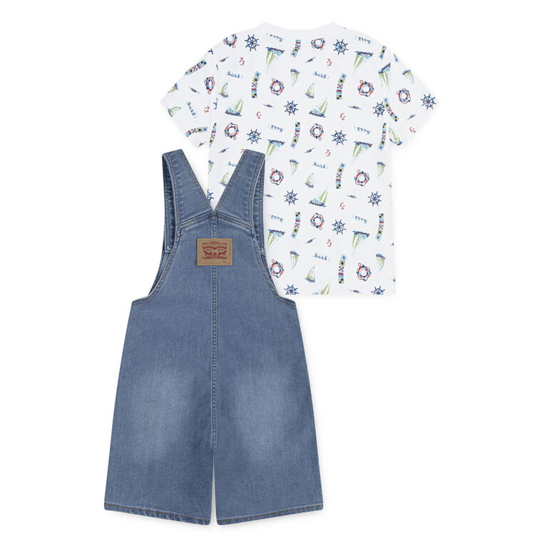 Levis Overall Set - Bright White