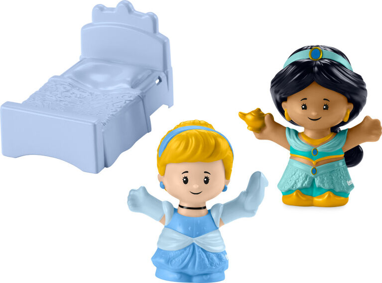 Disney Princess Magical Lights and Dancing Castle Little People Toddler Playset, 2 Figures