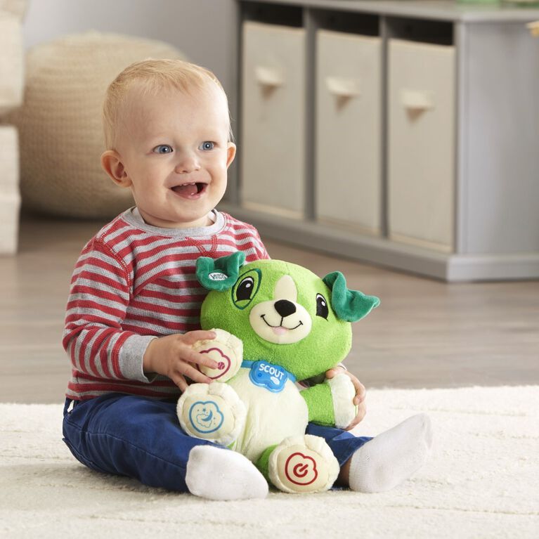 LeapFrog Mon Ami Scout, peluche pour b&eacute;b&eacute; avec personnalisation, musique et berceuses, contenu &eacute;ducatif pour les b&eacute;b&eacute;s et les jeunes enfants &Eacute;dition fran&ccedil;aise