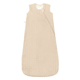 Perlimpinpin-Waffle muslin sleep bag 1.0 TOG-Curry-6-18m