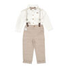 Little Gent Ensemble de bretelles gris 24 mois