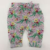 Coyote and Co. All over floral pull on pant with bow detail - size 0-3 months