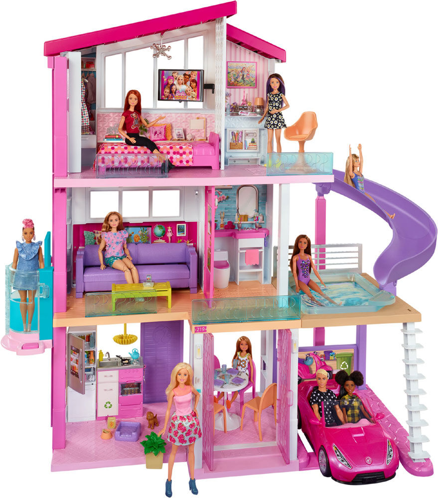 Barbie Maison de R ve Barbie avec Piscine Toboggan et Ascenseur