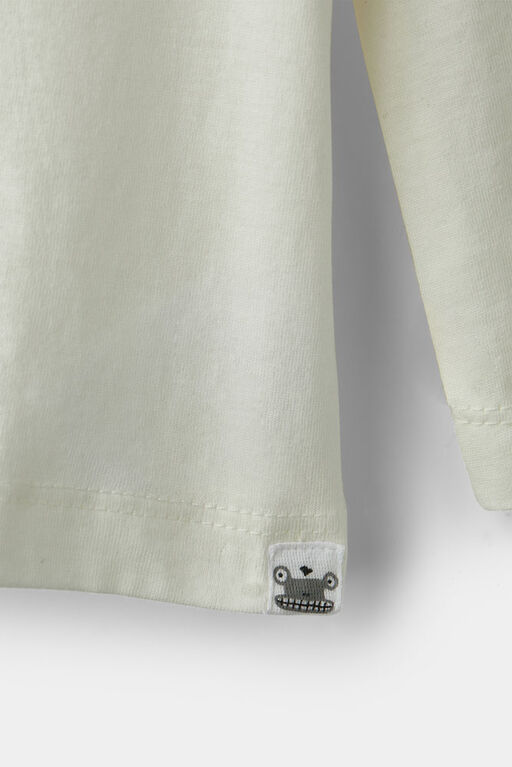 Long Sleeve Crew Neck White Chantelle 2-3Y